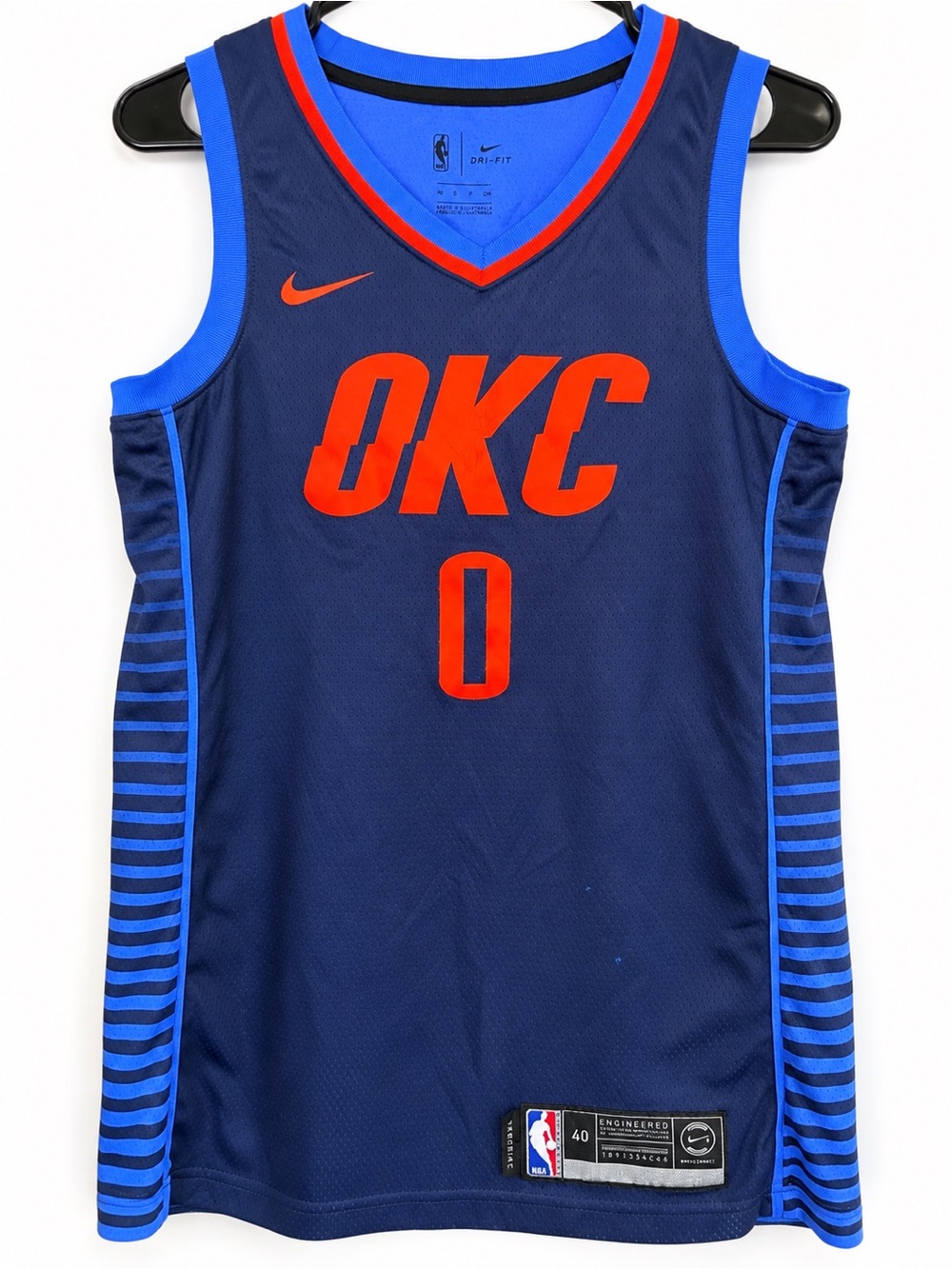 Nike OKC Thunder Russell Westbrook #0 Swingman Jersey Size 40 Small NBA